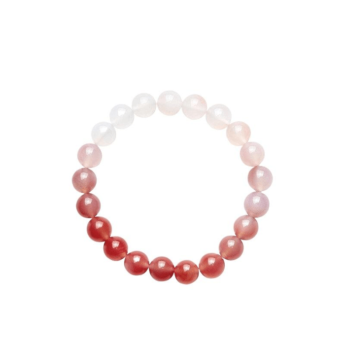 [중국 직배송] 차우 타이 푸크 소인러브 트레저 걸 핑크 스노우 핑크 & 화이트 캘세도니 팔찌 16.25cm*1개