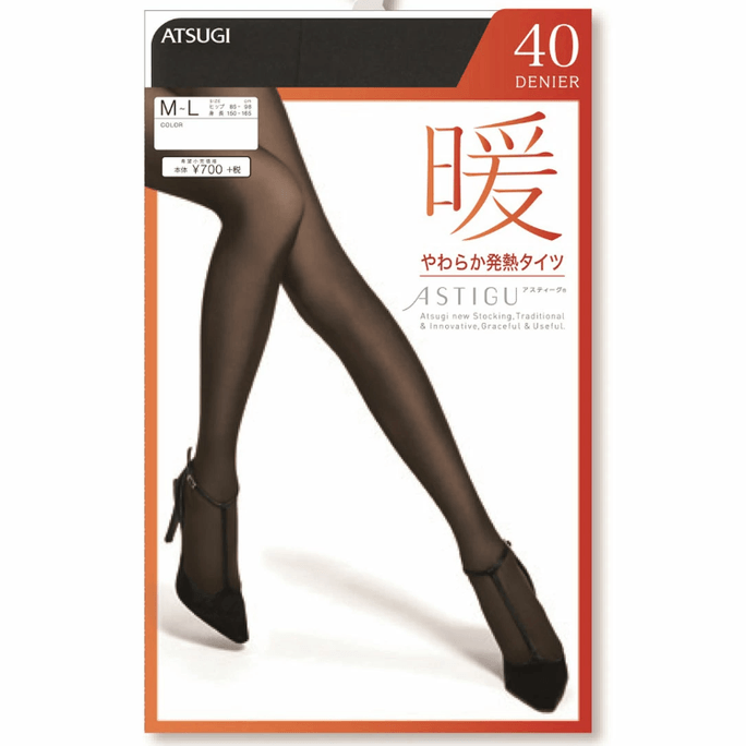 【日本直送】ATSUGI 40D 快適ソフト保温タイツ M～Lサイズ 1足