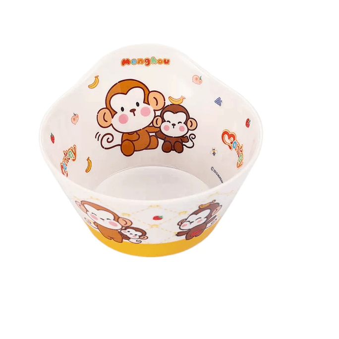 Five And Children Cutlery Cute Monkey Deep Bowl 550ml*1 Pack