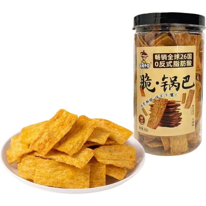 【中國直郵】 無名小卒 麻辣鍋巴 原味 膨化零食 200g/罐