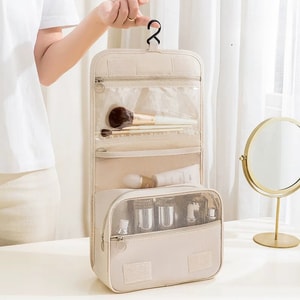 Internet celebrity large capacity hook toiletry makeup bag 1 piece multifunctional Korean style waterproof portable simp