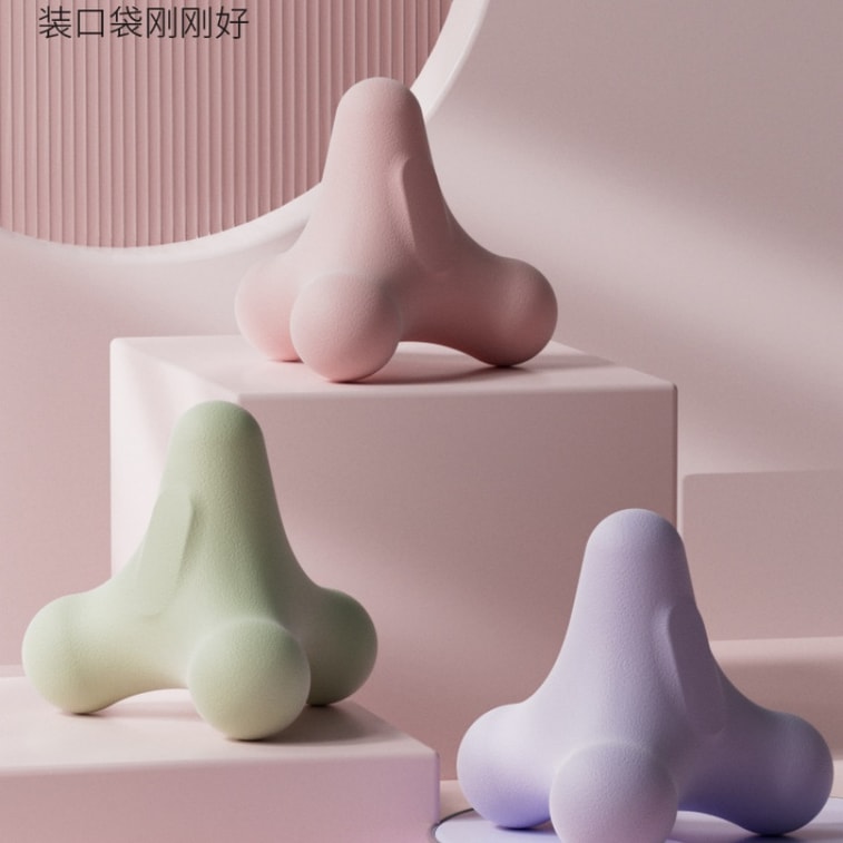 Four-Corner Fascia Ball Foot Reflexology Massage Ball Deep Muscle Relaxation for Shoulders, Neck, and Thighs Yoga Meridian Point Fascia Release Ball Purple 1-Piece Pack 3