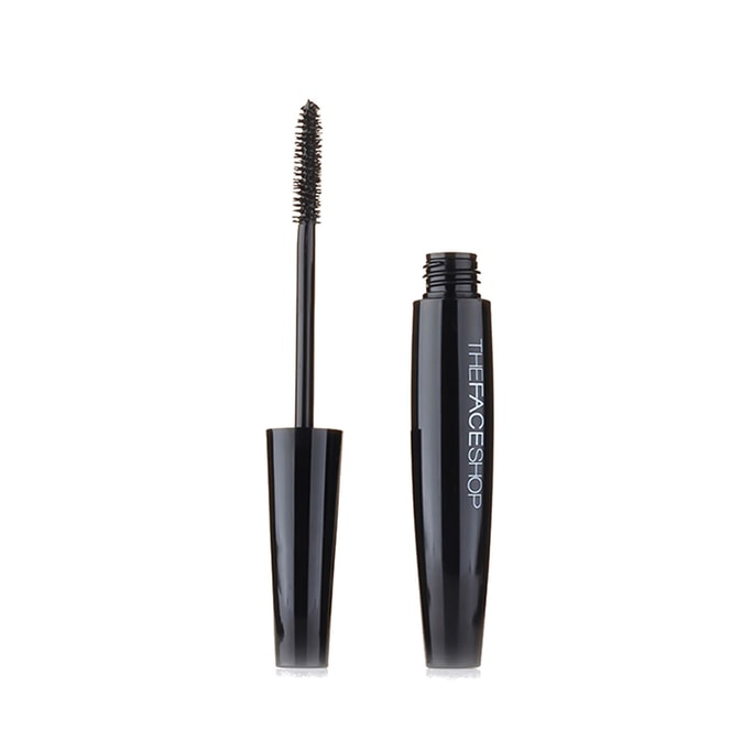 韩国 THE FACE SHOP菲诗小铺 02号色 浓密款 黑杆弹性垂直刷头 刷出精致饱满  防水防汗 不易晕染 一笔刷出浓密饱满睫毛「稀疏睫毛闭眼入」 7g