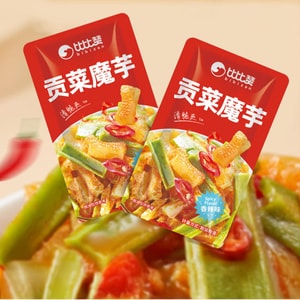 比比赞 贡菜魔芋 香辣味 20包 100g【双倍脆爽!解馋过瘾】