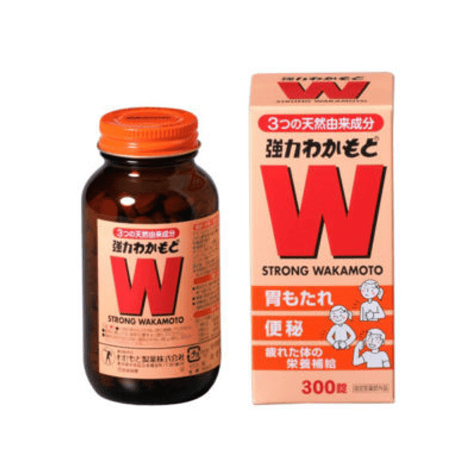 【日本直邮】WAKAMOTO若元 益生菌肠胃调理 300片