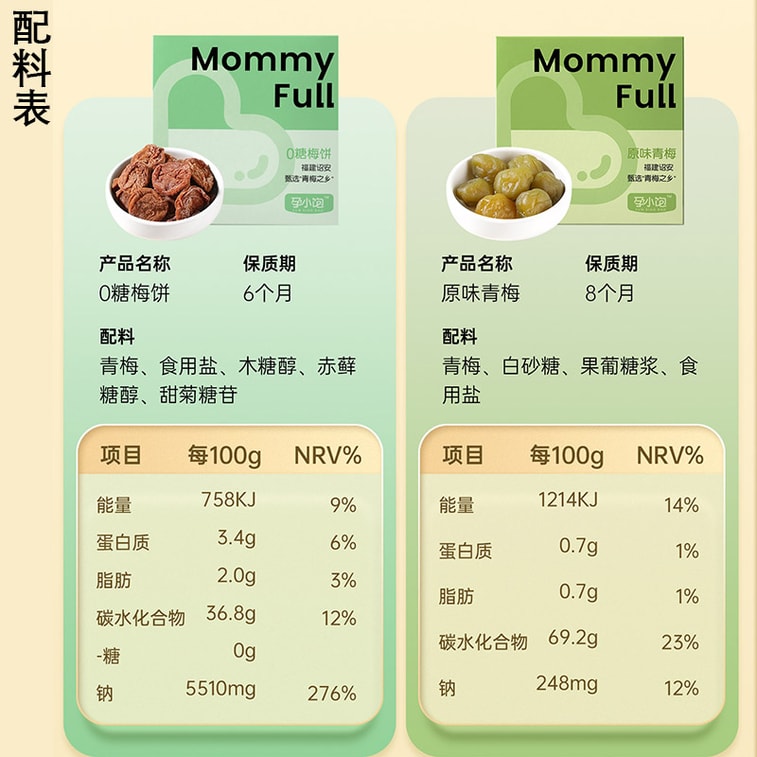 Pregnant Women's Snacks For Morning Sickness, Sour Plum During Pregnancy, Sour Plum During Pregnancy [3 Boxes] Yangmei+0 Sugar Preserved Plum+0 Sugar Plum Cake 5