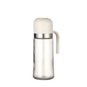 파솔라 유리 오일 디스펜서, 대용량, 누수 방지, 베이지색, 500ml