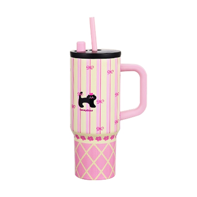 New Internet Celebrity Explosive Cartoon Large Capacity 316 Inner Straw Ton Cup Sweetheart Black Cat