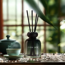 Cyrin 26° N 컬렉션 포레스트 브레스 바인 리드 디퓨저, 무연향, 은은한 차와 밥의 향, 150ml