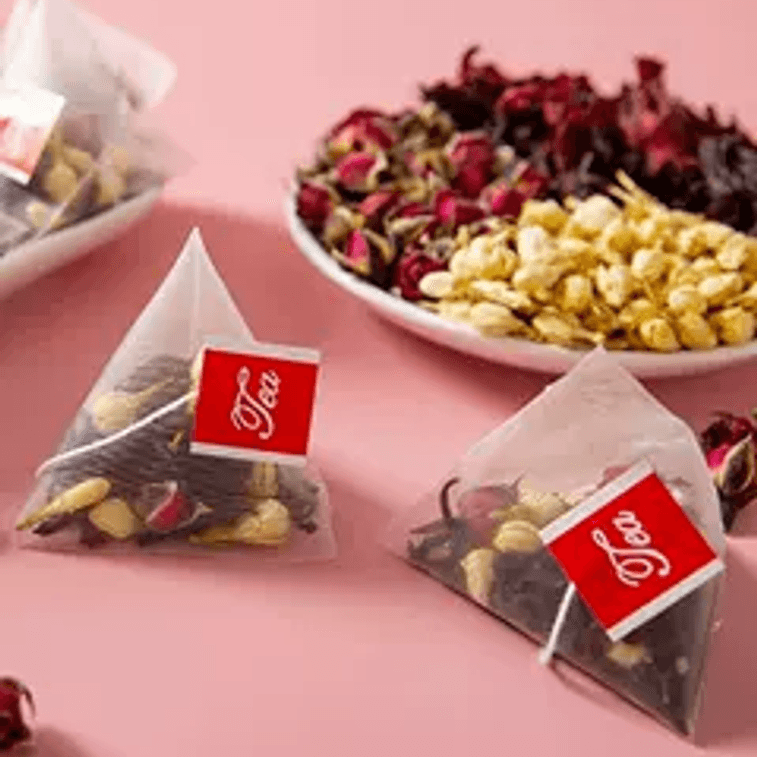 [중국 직통] 삼화여신차 장미 자스민차 로젤 콤비네이션 티백 작은 봉지 30개*1봉 3