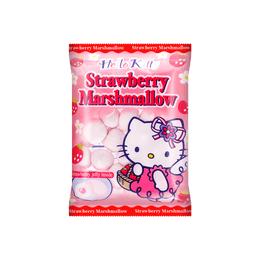 Hello Kitty Strawberry Marshmallows - Japanese Candy Filled with Strawberry Jelly, 3.17oz