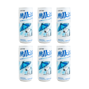 밀키스 소다 음료, 탄산 음료 요거트 맛, 8.45 fl oz*6 [6팩] [무지방] [포장은 다를 수 있음]