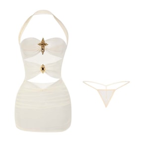 [中国直送] Manyan セクシー オフショルダー ボディコン レース プリンセス ナイトガウン アプリコット フリーサイズ