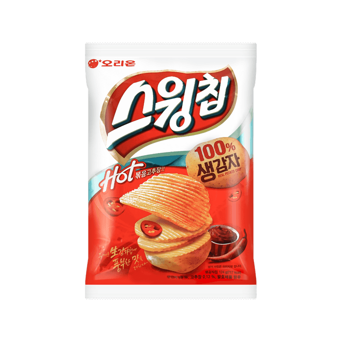 韩国ORION好丽友 好友趣 薯片 韩式辣酱味 124g    