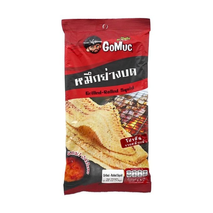 泰国GOMUC哥王 碳烤鱿鱼卷 13g