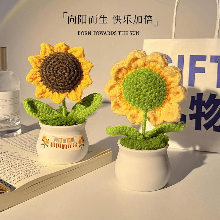 Oriental Selection Sunflower Win First Place Knitted Bouquet, 1