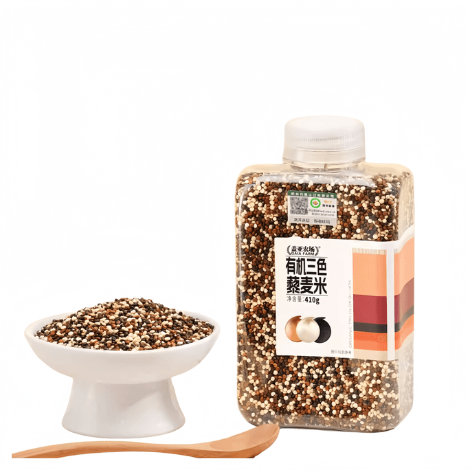 【中国直送】ガイアファーム【高品質】青海省有機三色キヌア米 410g 新米 フィットネスキヌア米 主食