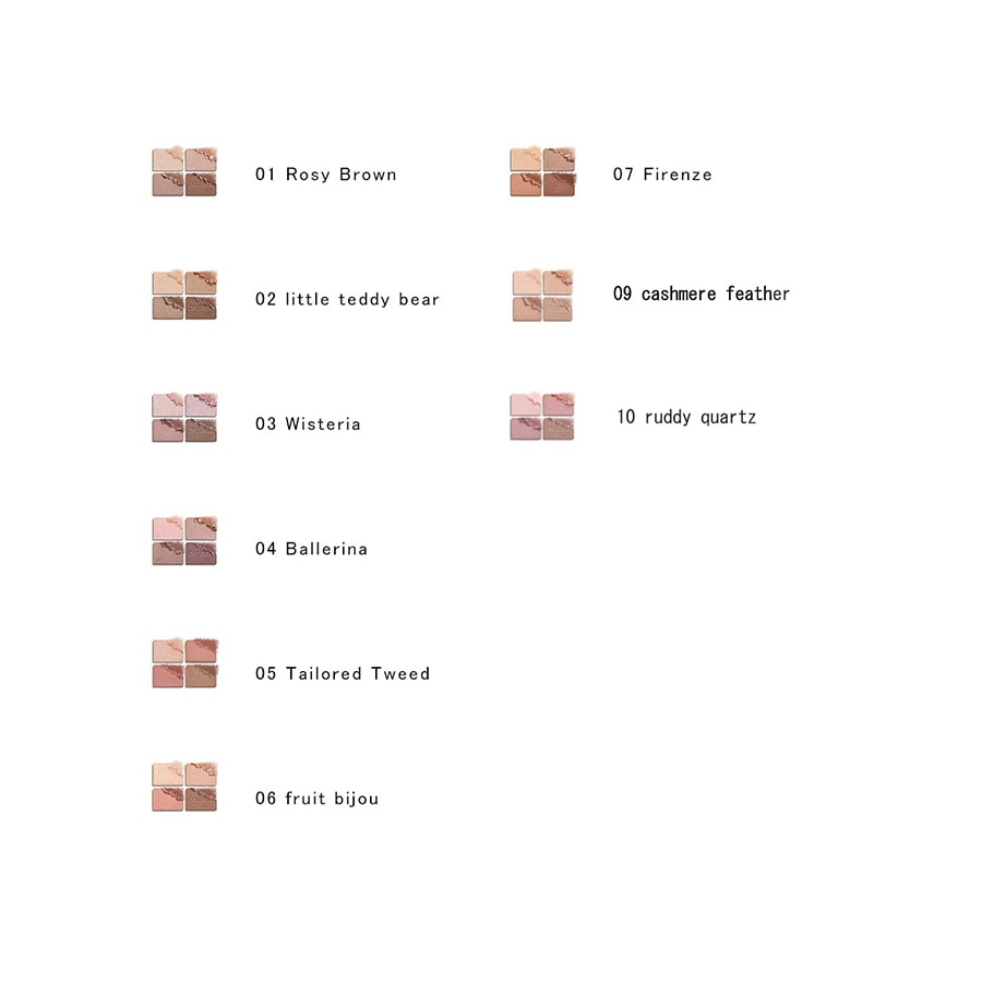 【日本直邮】 日本 COSME DECORTE黛珂 黛珂 眼影盘 持久显色水润光泽 10号红宝石轻羽 5g