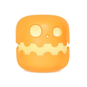  黑白客 创意万圣节南瓜装饰灯 可调亮度 充电式 1个