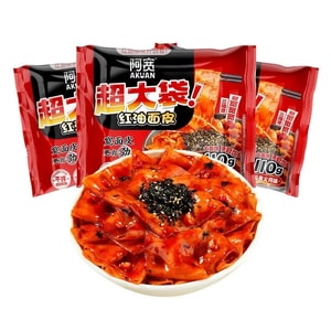 [中国直送] 阿観特大袋 ごまソース トルコ風味麺 ロール麺 乾式混合幅広麺 四川インスタント麺 寮のおやつ インスタント麺 ファーストフード 110g