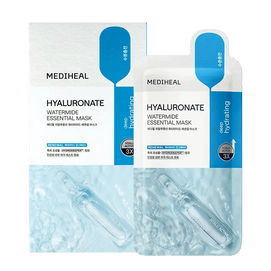 Hyaluronate Watermide Essential Mask 2.5, 10 Sheets - 72H Intensive Moisturizing | Deep Nourishing & Brightening