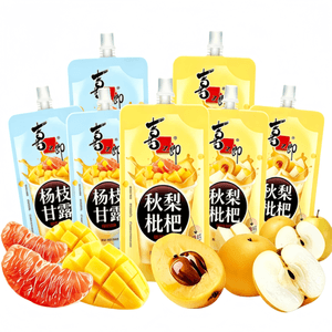 喜之郎 杨枝甘露秋梨枇杷可吸果冻休闲零食(75g*6袋)组合装
