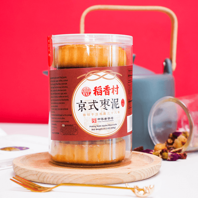 稻香村 京式枣泥月饼 罐装 400g【中华老字号】