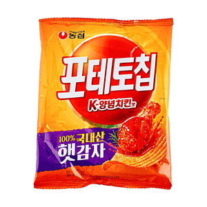 Potato Chip K-Seasoned Chicken Flavor 1.76oz 【K-Seasoned Chicken Flavor】【Rich Savory Flavor】【Crispy Potato Chips】