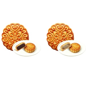 Red Bean Paste & Mixed Nuts Mooncake 80g*2 160g【Smooth Red Bean Paste】【Authentic Five-Nut Filling】