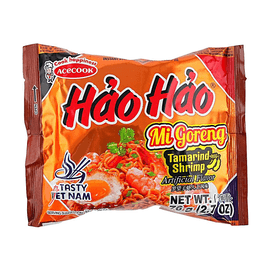 Hao Hao Mi Goreng, Tamarind Shrimp, 2.68 oz【Tangy Tamarind Savory Shrimp】【Instant Noodles】