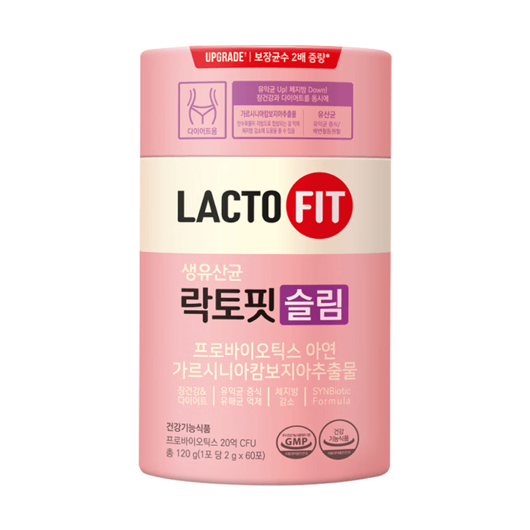 韓國LACTO-FIT 小韓國民益生菌 活菌 纖體·輕盈體態 60條*3 體重管理 飽腹感 合理阻脂【超值裝】【瘦瘦菌】 5