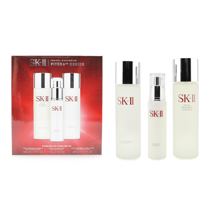 SK II Pitera Hydrating Set: Treatment Essence 230ml +Lift Emulsion 100g +Treatment Clear Lotion 230ml