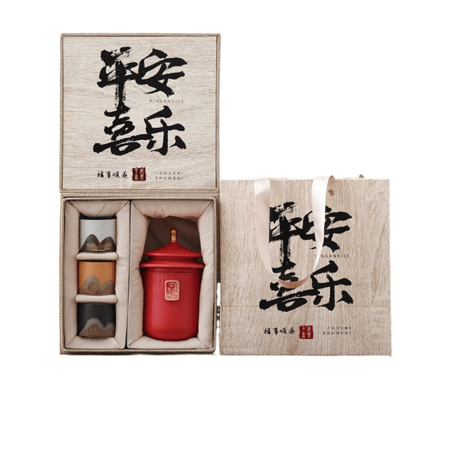 中国直送】ギフト工房 故宮博物院 文化創意カンフー茶器セット 赤