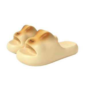 【中国直邮】 Lullabuy 踩屎感兔兔居家/外出拖鞋 情侣可穿 44-45 四色选-焦糖兔兔