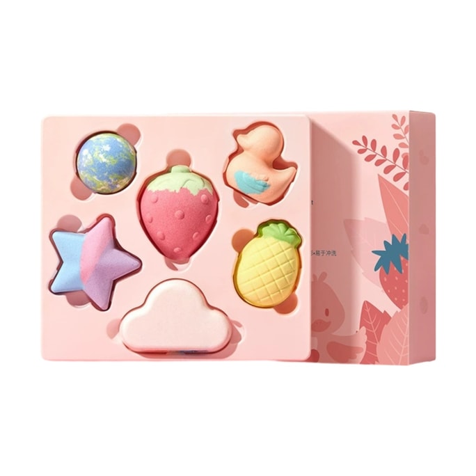 Children's Bath Balls Cute Bath Balls Cartoon Soft Baby BathBbucket Bathtub Bath Ball Gift Box