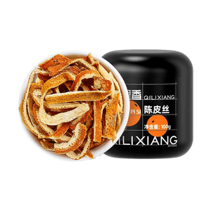 Dried Tangerine Peel Shreds (Chen Pi), 3.53 oz, Digestive Aid, Cough Relief, Soup Herbal Ingredient
