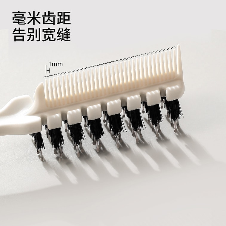 Foldable Boar Bristle Hair Brush Volumizing Portable Dual-Prong Styling Comb 1 Piece 5