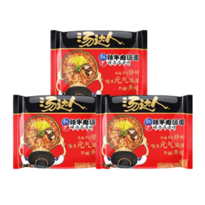 Tongyi Tangdaren Instant Noodles Korean Beef Noodles In Soup 125g * 3 Bags