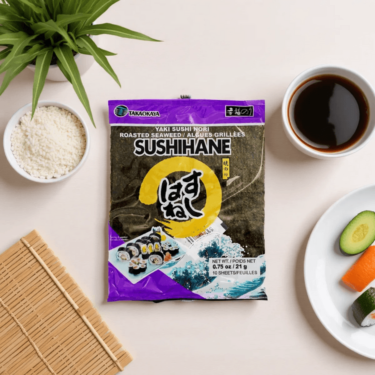 Takaokaya Sushihane Yakinori Seaweed 10 Sheets, 0.75 oz - Yami.com