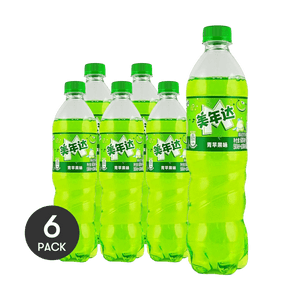 Soda Drink Green Apple Flavor 20.28 fl oz *6【6 Packs】