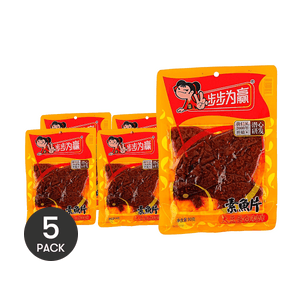 步步为赢 素鱼片 辣条 90g *5【5份超值装】【湖南特产】