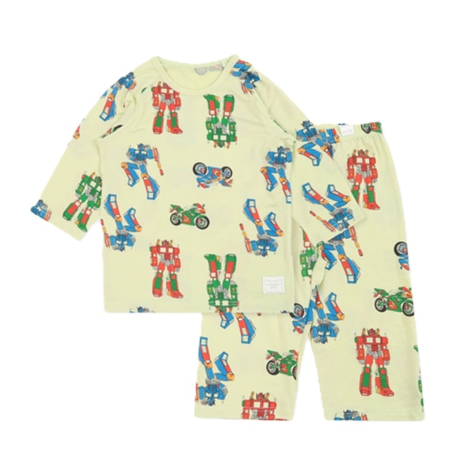 Kid’s Tencel 3/4 Sleeve Pajamas - Robot,110