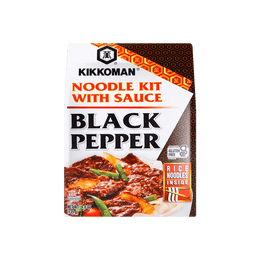 日本KIKKOMAN 黑胡椒面 含酱料包 135g
