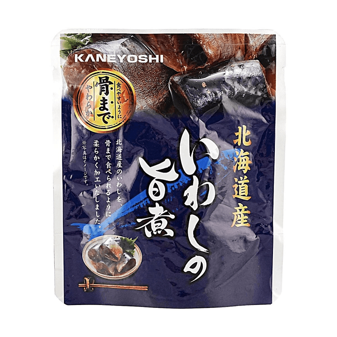양념 정어리 - 이와시 노 우마니, 3.35oz 【홋카이도산】【부드러운 뼈】【전자레인지 조리 가능 즉석식품】