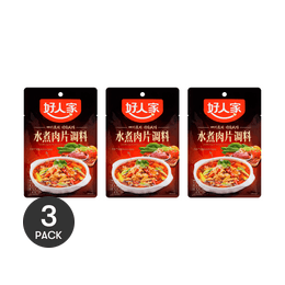 HRJ Seasoning For Boiled Sliced Pork In Chili Sauce 100g*3【3 Packs】