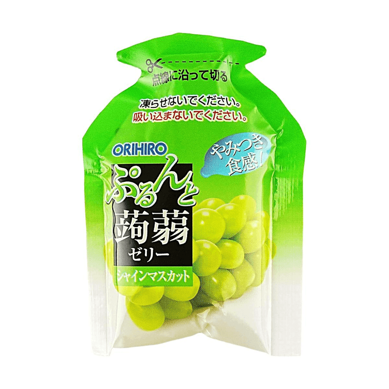 Konjac Jelly Pouch,Shine Muscat Flavor,6 pieces 4.23 oz【0 Fat Low Calories】 3