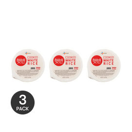 Cooked White Rice , 7.4 oz *3【Value Pack】【Microwavable Rice】【Instant Rice】