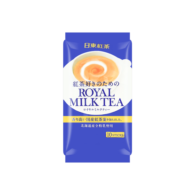 Royal Milk Tea Black Milk Tea Mix - Japanese Drink, 10 Sticks* 0.49oz