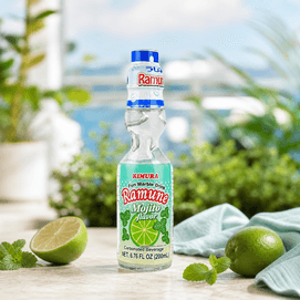 Ramune Marble Soda, Mojito Flavor, 6.76 fl oz【Classic Japanese Summer Drink】