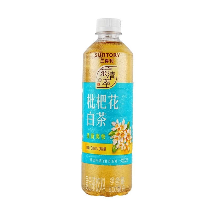 大陸版SUNTORY三得利 枇杷花白茶 500ml【0糖0卡0脂】【馥鬱清幽 淡雅毫香】
